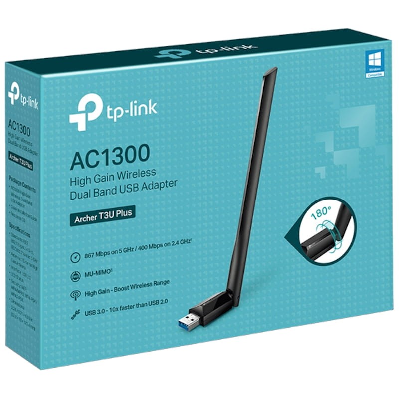 TP-Link Archer T3U Plus Adaptador WiFi USB AC1300 - Ítem3
