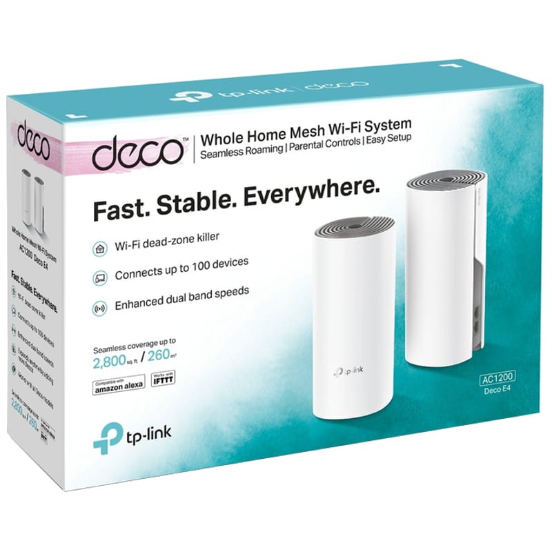 TP-LINK Deco E4 Router WiFi Mesh AC1200 DualBand (2 Pack) - Item4