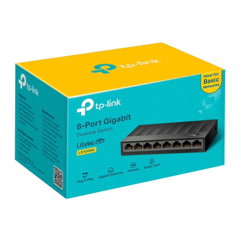 TP-Link LS1008G Commutateur de bureau 8 ports 10/100/1000Mbps Noir - Ítem2