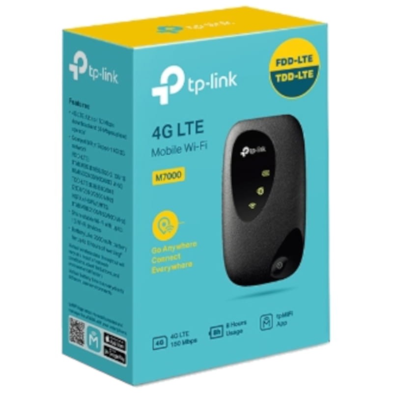 TP-Link Mi-Fi M7010 4G LTE Wi-Fi 300 Mbps 2000 mAh Preto - Router sem fios - Item2