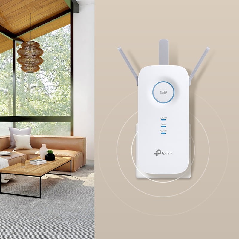 TP-Link RE550 Wi-Fi 5 EasyMesh AC1900 Tres antenas Blanco - Extensor de red - Ítem1