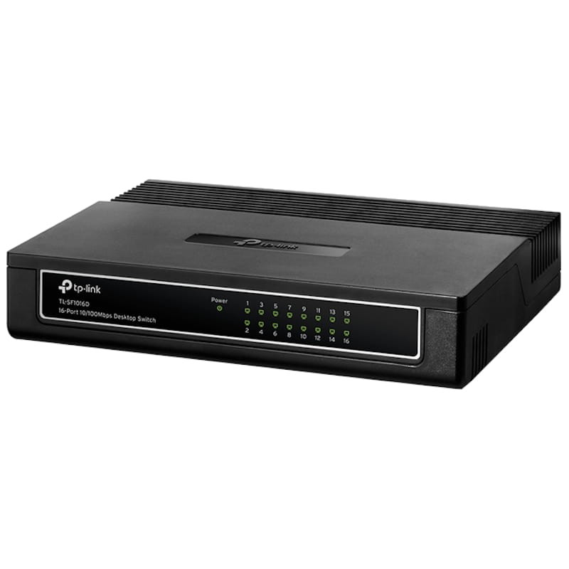 TP-LINK TL-SF1016D 16-Port 10/100Mbps Desktop Switch - Item