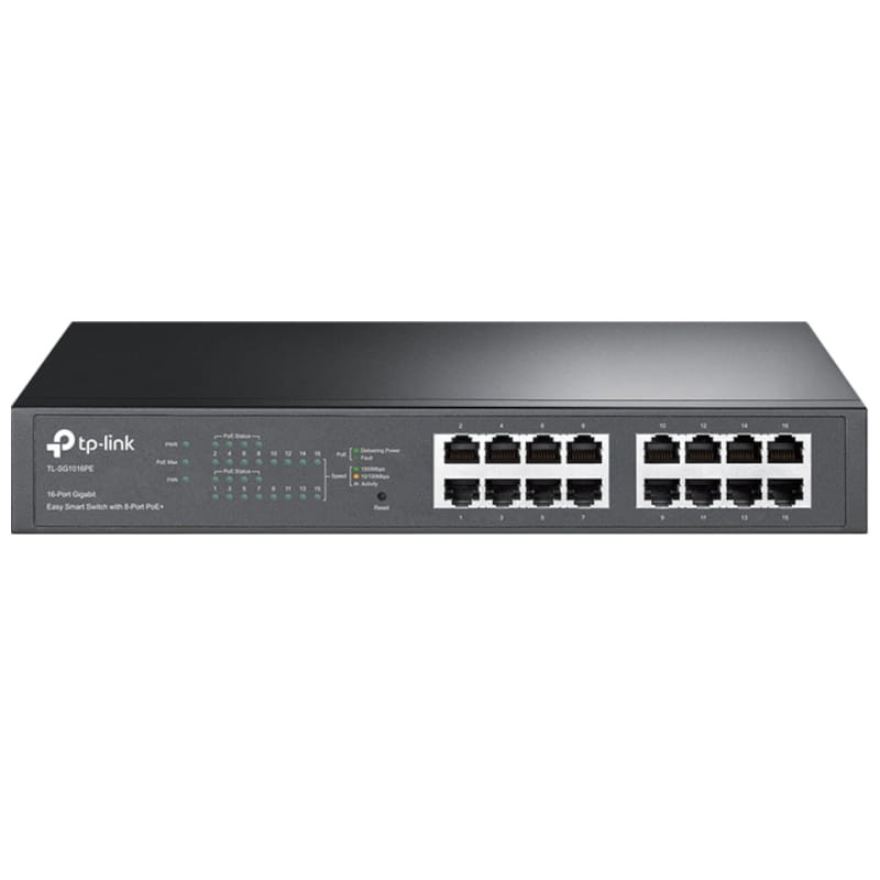 TP-Link TL-SG1016PE 16 Puertos Gigabit 8 Puertos PoE+ Negro - Switch - Ítem