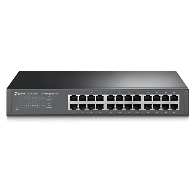TP-Link TL-SG1024D 24 Puertos 10/100/1000 TL-SG1024D V6 Gris - Swtich - Ítem1