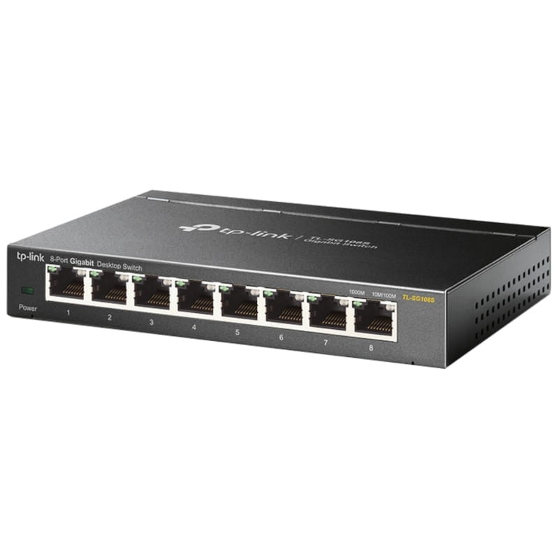TP-Link TL-SG108S Switch Gigabit Ethernet 8 ports 10/100/1000 Mbps Noir - Ítem1