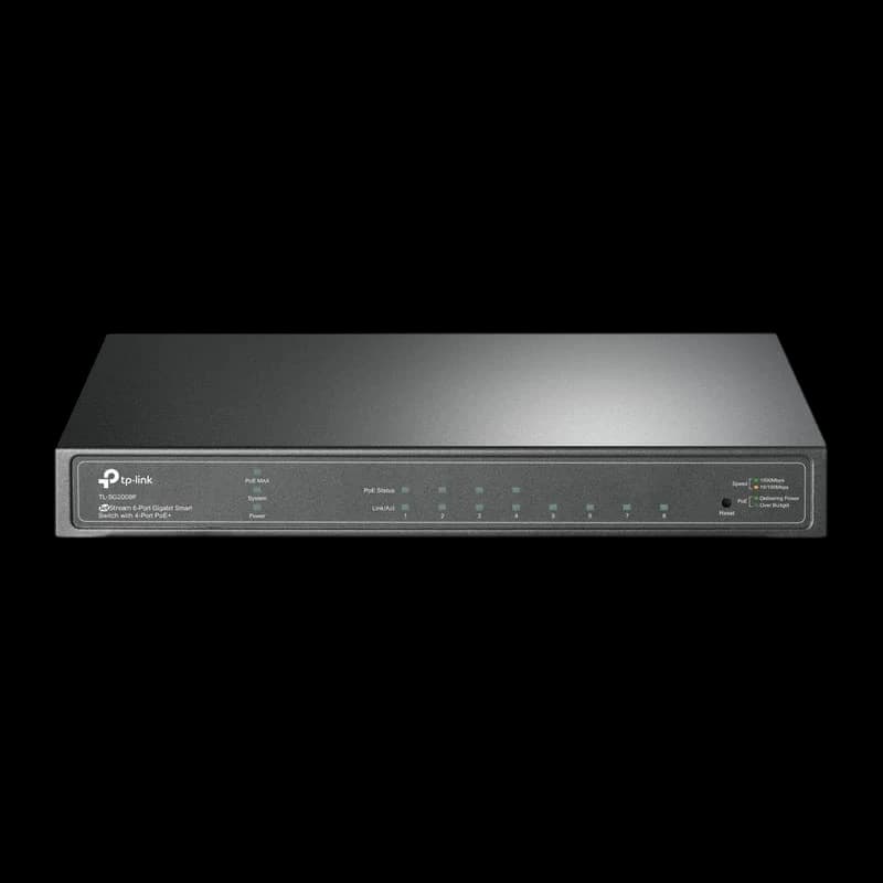 TP-Link TL-SG2008P Switch Smart JetStream Gigabit de 8 Puertos con 4 Puertos PoE+ Negro