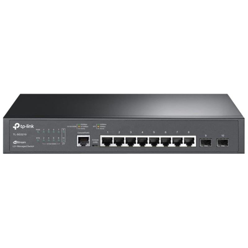 TP-Link TL-SG3210 Switch Smart JetStream Gigabit de 8 Portos Preto - Item