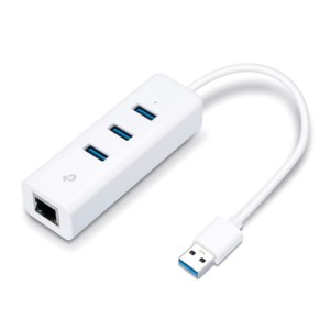 TP-LINK UE330 Adaptador de Red Hub USB 3.0 x 3 Puertos