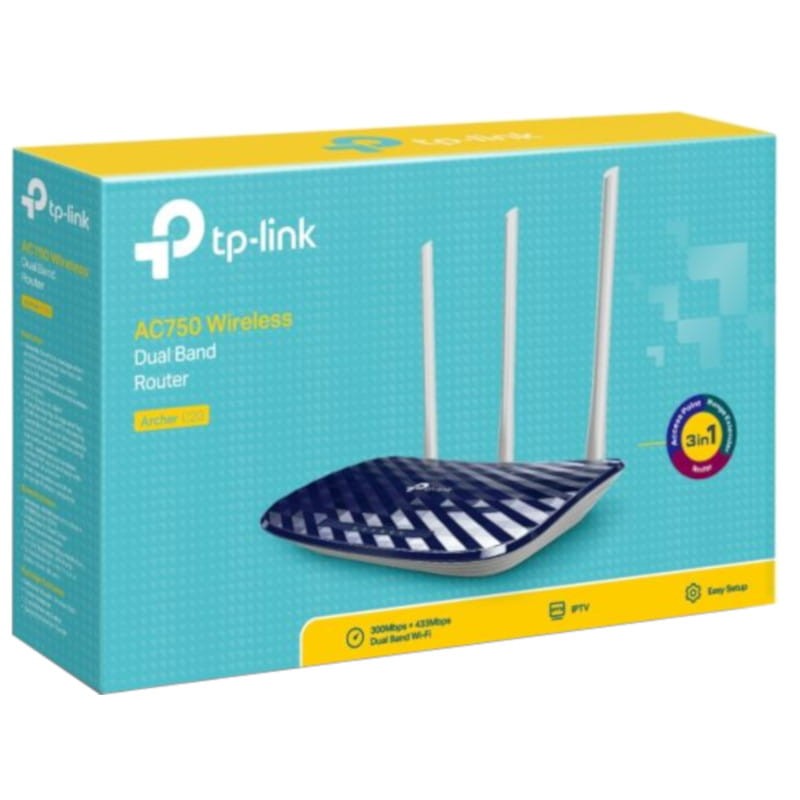 TP-LINK Archer C20 Routeur Wifi AC750 DualBand - Des routeurs Wi-Fi TP-LINK  au meilleur prix !