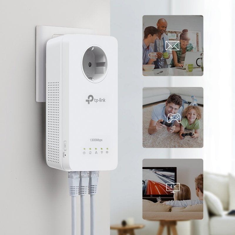 TP-Link PowerLine AV1300 1300 Mbit/s Ethernet Wifi Blanco - Ítem2