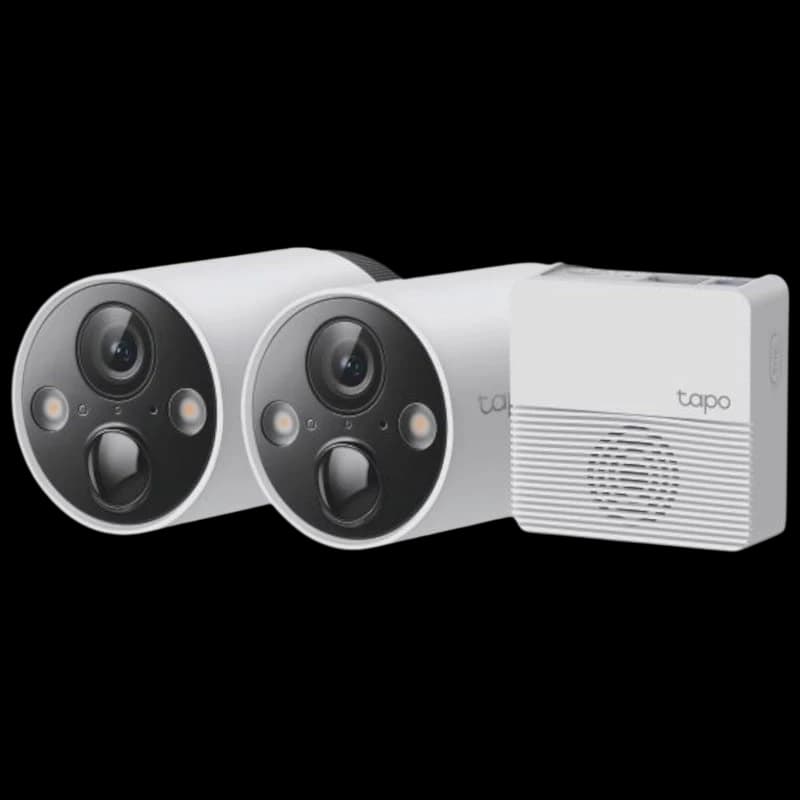 TP-Link Tapo C420S2 2K QHD Cor Visão Noturna IP65 Branco Kit de 2 câmeras de segurança