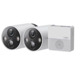 TP-Link Tapo C420S2 2K QHD Cor Visão Noturna IP65 Branco - Kit de 2 câmeras de segurança