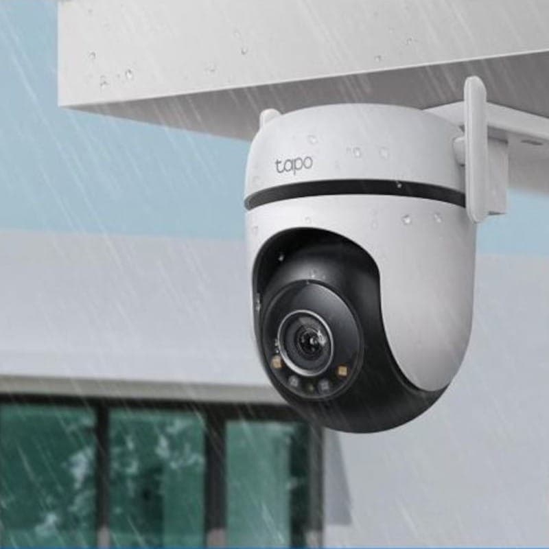Resistencia al agua de TP-Link Tapo C520WS 2K QHD 4MP Pan/Tilt WiFi Blanco - Cámara de seguridad