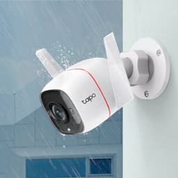 TP-Link TC65 2K Externo WiFi Alarme Branco  - Câmera de Segurança IP - Adaptável