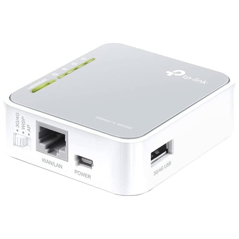 TP-Link TL-MR3020 N 3G / 4G Portatil Wireless Router - Frontal