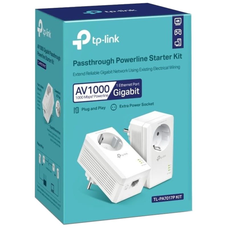 TP-Link PowerLine TL-PA7017P KIT Adaptateur réseau WiFi Ethernet Blanc - Ítem4