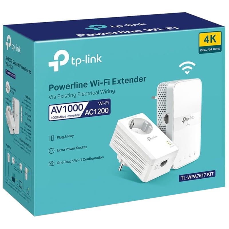 TP-Link Powerline TL-WPA7617 KIT Adaptateur Réseau Wifi Ethernet Blanc - Ítem2