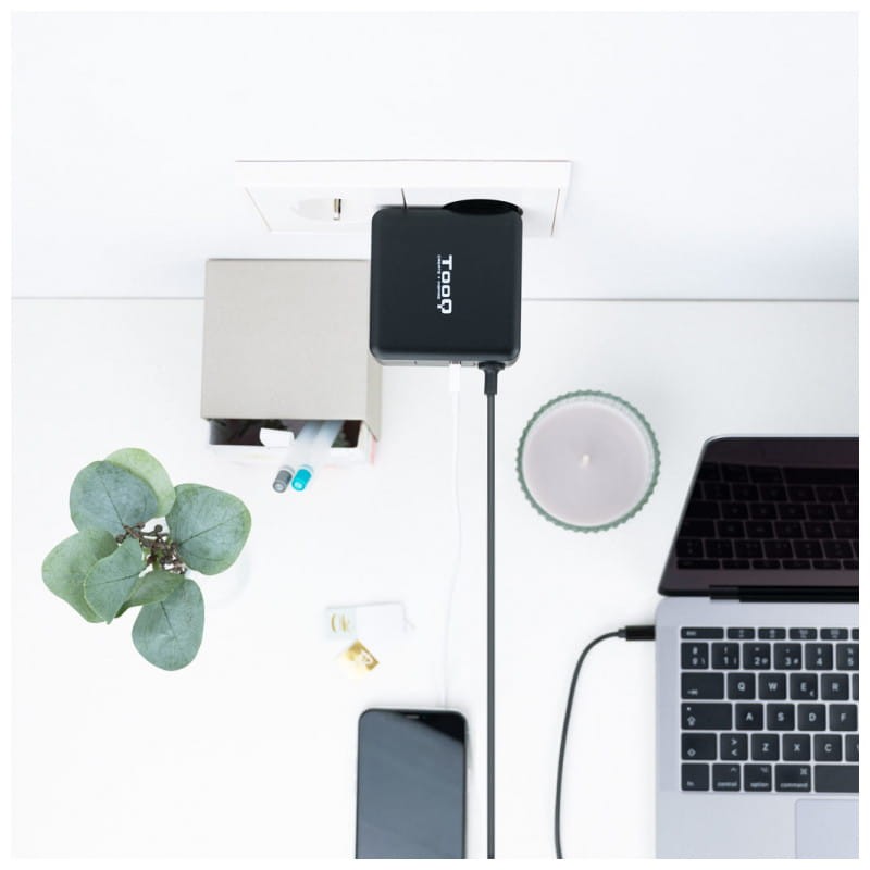 TooQ TQLC-USBC65PD 65W USB Noir - Chargeur portable - Ítem1
