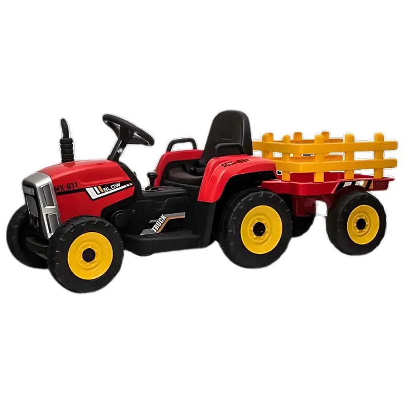 Tracteur Ceres avec remorque Rouge - Voiture électrique pour enfants - Ítem