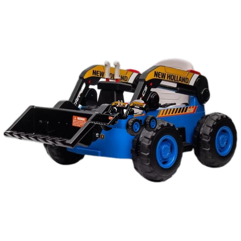 Tracteur New Holland XMX626 12V Bleu - Voiture Tracteur Electrique pour Enfants - Ítem