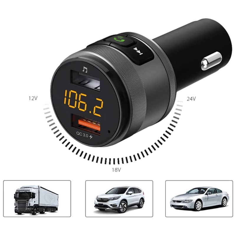 Transmissor C57 Bluetooth FM / MP3 para Carro - Item3