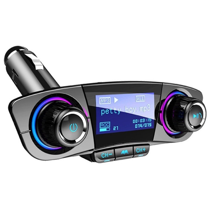 Transmisor M3 Bluetooth FM / MP3 con Pantalla para Coche - Ítem