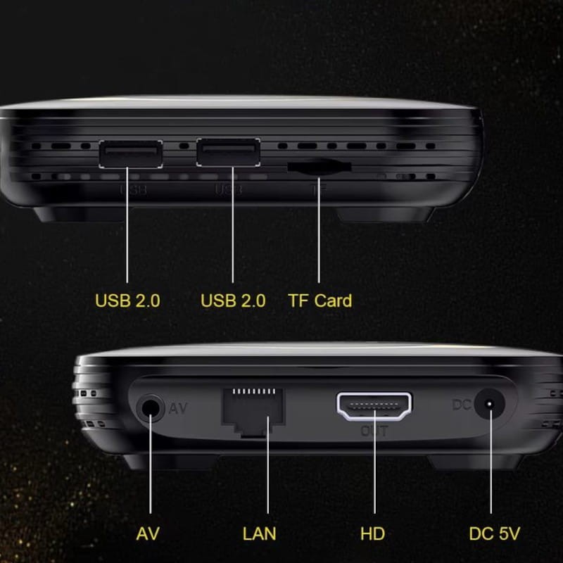 Transspeed 8K H618 2GB/16GB Dual Wifi Android 12 Preto - Android TV - Item9