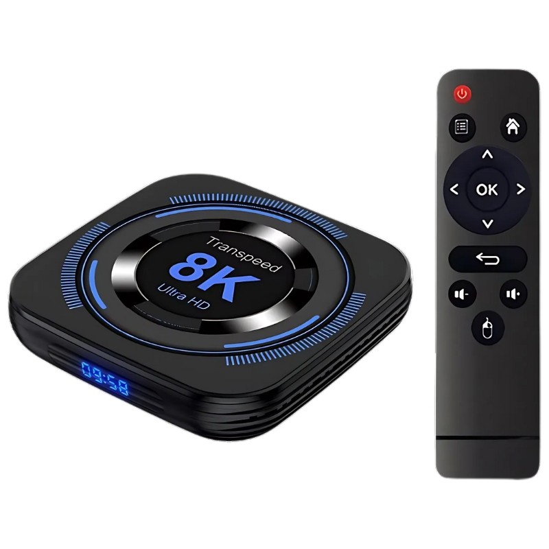 Transspeed 8K H618 2GB/16GB Dual Wifi Android 12 Preto - Android TV - Item