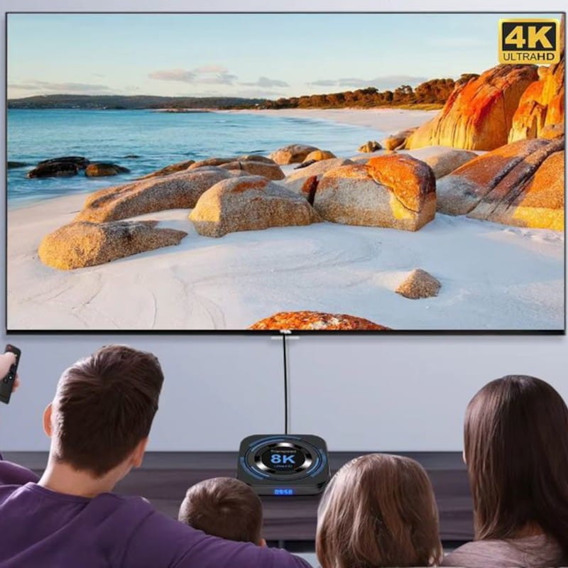 Transspeed 8K H618 2GB/16GB Dual Wifi Android 12 Preto - Android TV - Item3