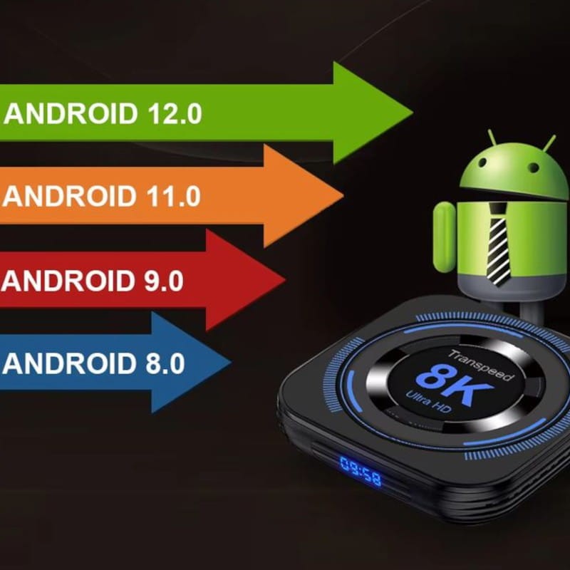 Transspeed 8K H618 2GB/16GB Dual Wifi Android 12 Preto - Android TV - Item8