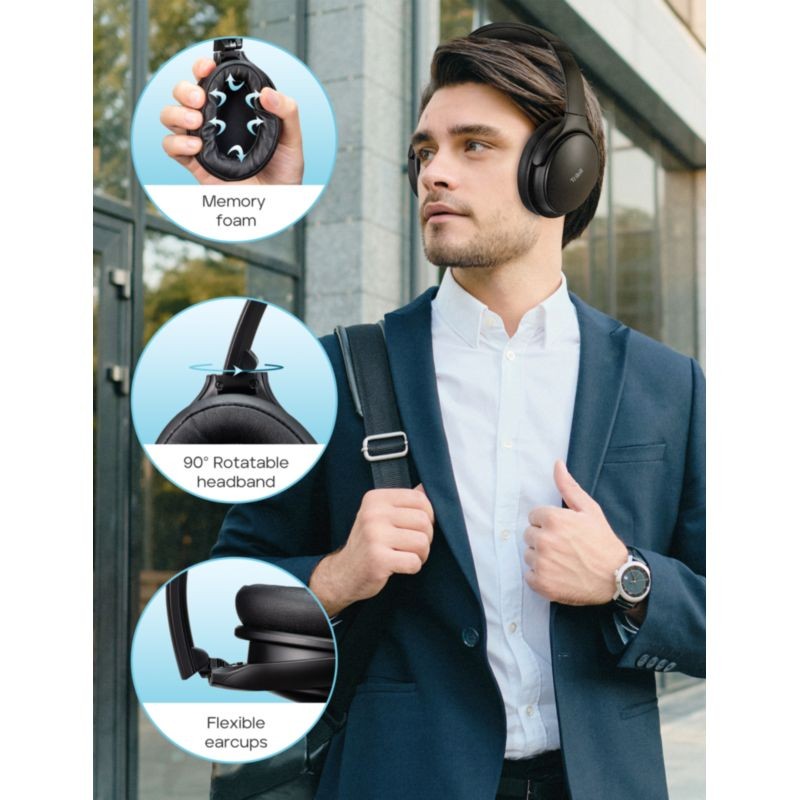 Tribit QuietPlus 71 Bluetooth Noir - Casques d'écoute sans fil et filaires - Ítem4