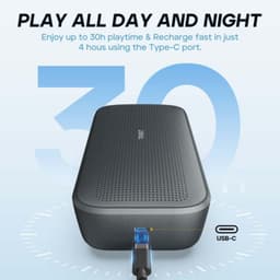 Tribit StormBox Flow Noir avec autonomie de 30 heures