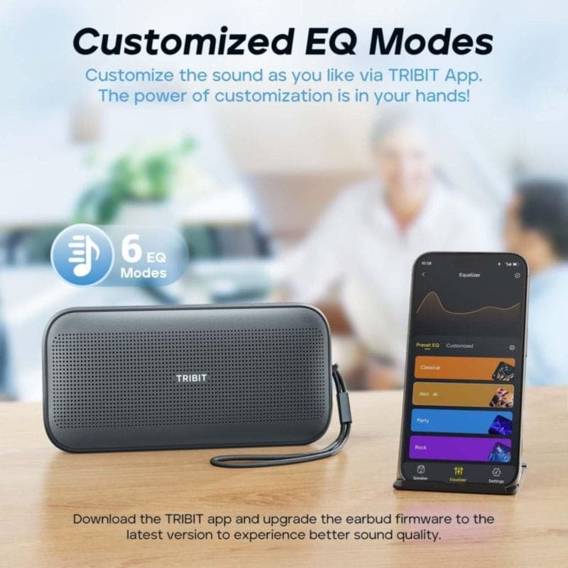 Tribit StormBox Flow Noir avec résistance à l'eau IP67