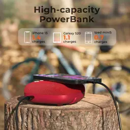 Enceinte Bluetooth Tribit StormBox Micro 2 BTS12 Rouge avec fonction powerbank