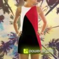 Dress Tricolor Vermelho Pasion - Mulher - Item