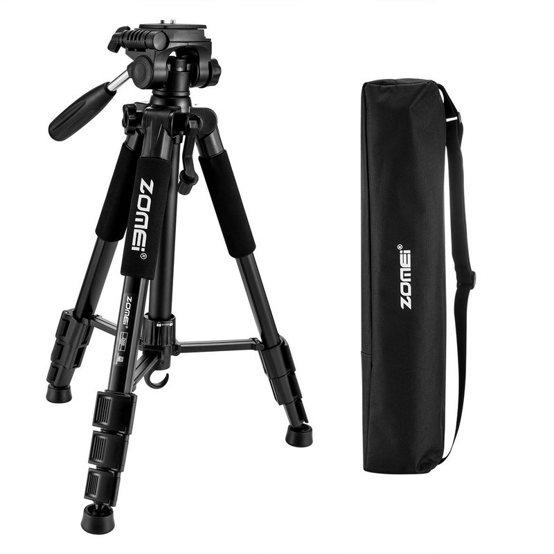 Tripé Fotográfico Zomei Z666 50-140cm + Saco de Transporte Preto - Item