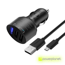 Tronsmart C3PTA Carregador de Carro USB Quick Charge 3.0 de 3 Portos - Item3