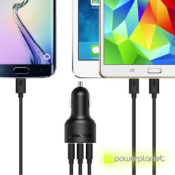 Tronsmart CC3PC Carregador de Carro USB Quick Charge 2.0 de 3 Portos - Item1