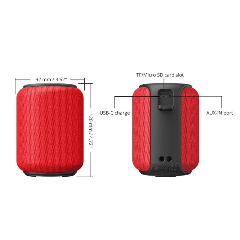 Tronsmart Element T6 Mini 15W Bluetooth 5.0 Rouge - Enceinte Bluetooth - Ítem4