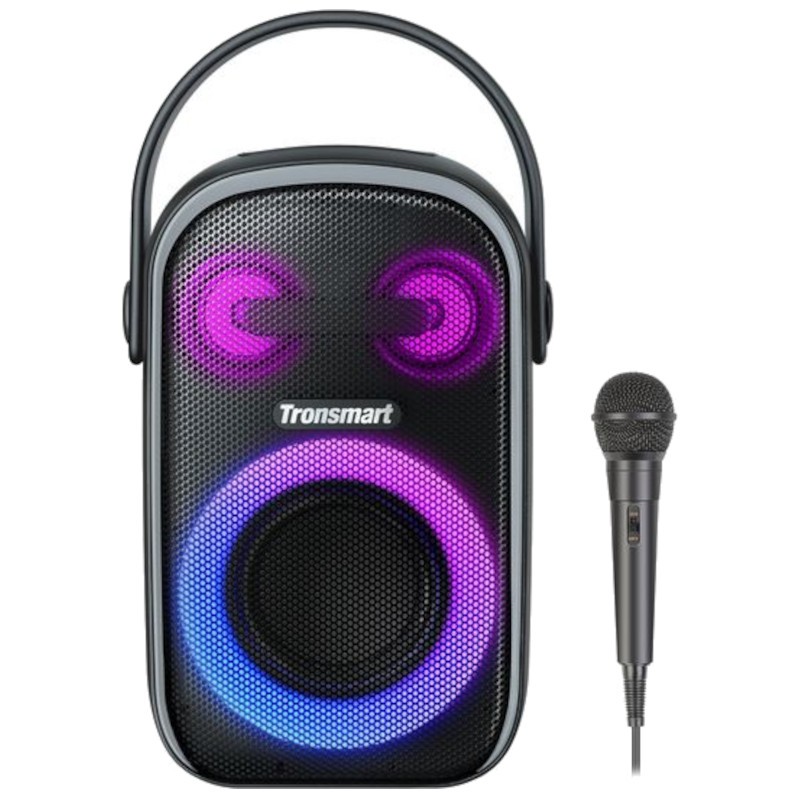 Tronsmart Halo 110 60 W Microfone Karaokê Preto – Alto-falante Bluetooth - Item
