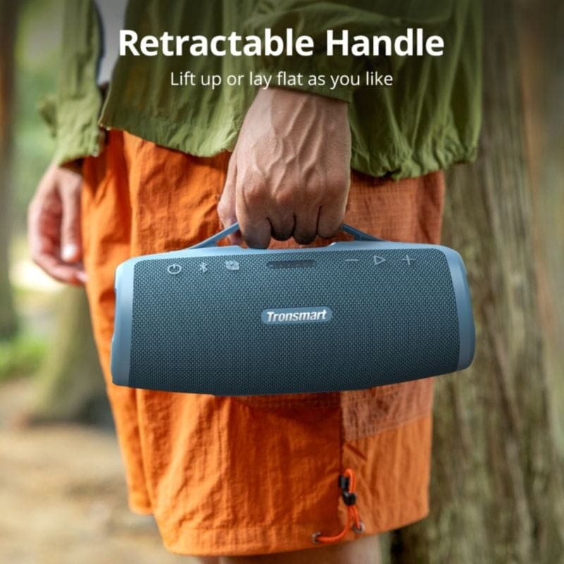 Enceinte Tronsmart Mirtune S100 50W IPX7 Bleu avec poignée de transport