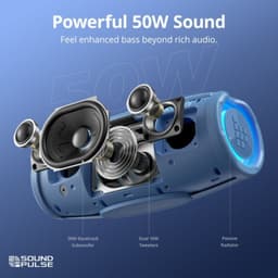 Enceinte Tronsmart Mirtune S100 Bleu avec une puissance de 50W