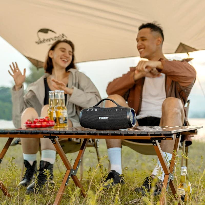 Tronsmart Mirtune S100 50W IPX7 Preto - Coluna Bluetooth Foto Real Camping