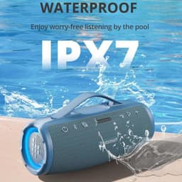 Résistance à l'eau de Tronsmart Mirtune S100 50W IPX7 Bleu - Enceinte Bluetooth