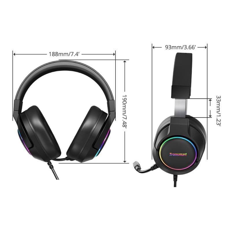 Tronsmart Sparkle 7.1 RGB PS5/Xbox Series X|S/PS4/Xbox One/Nintendo Switch/PC - Auriculares Gaming - Ítem5