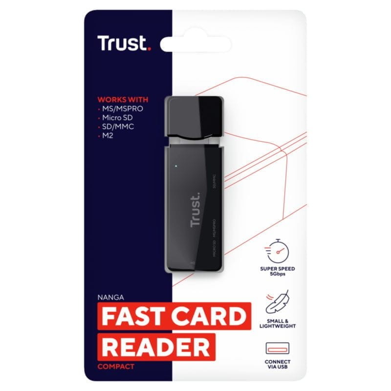 Trust NANGA USB 3.2 Gen 1 (3.1 Gen 1) Type-A Noir - Lecteur de cartes - Ítem7