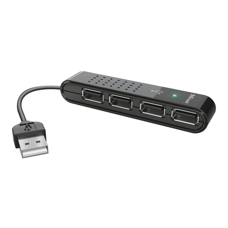 MiniHUB USB 4 puertos barato - Trust Vecco oferta MiniHUB USB 2.0 - Ítem1