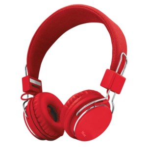 Auriculares con Micrófono Trust Ziva en color rojo
