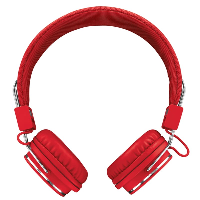 Auriculares con Micrófono Trust Ziva en color rojo - Ítem1