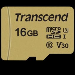 Transcend TS16GUSD500S 16 GB Classe 10 UHS-I U3 V30 MLC NAND Ouro - Cartão microSD